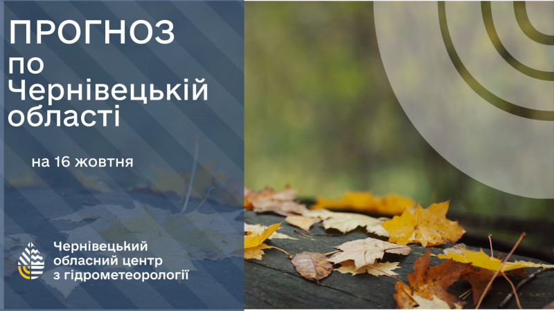 Погода на Буковині 16 жовтня